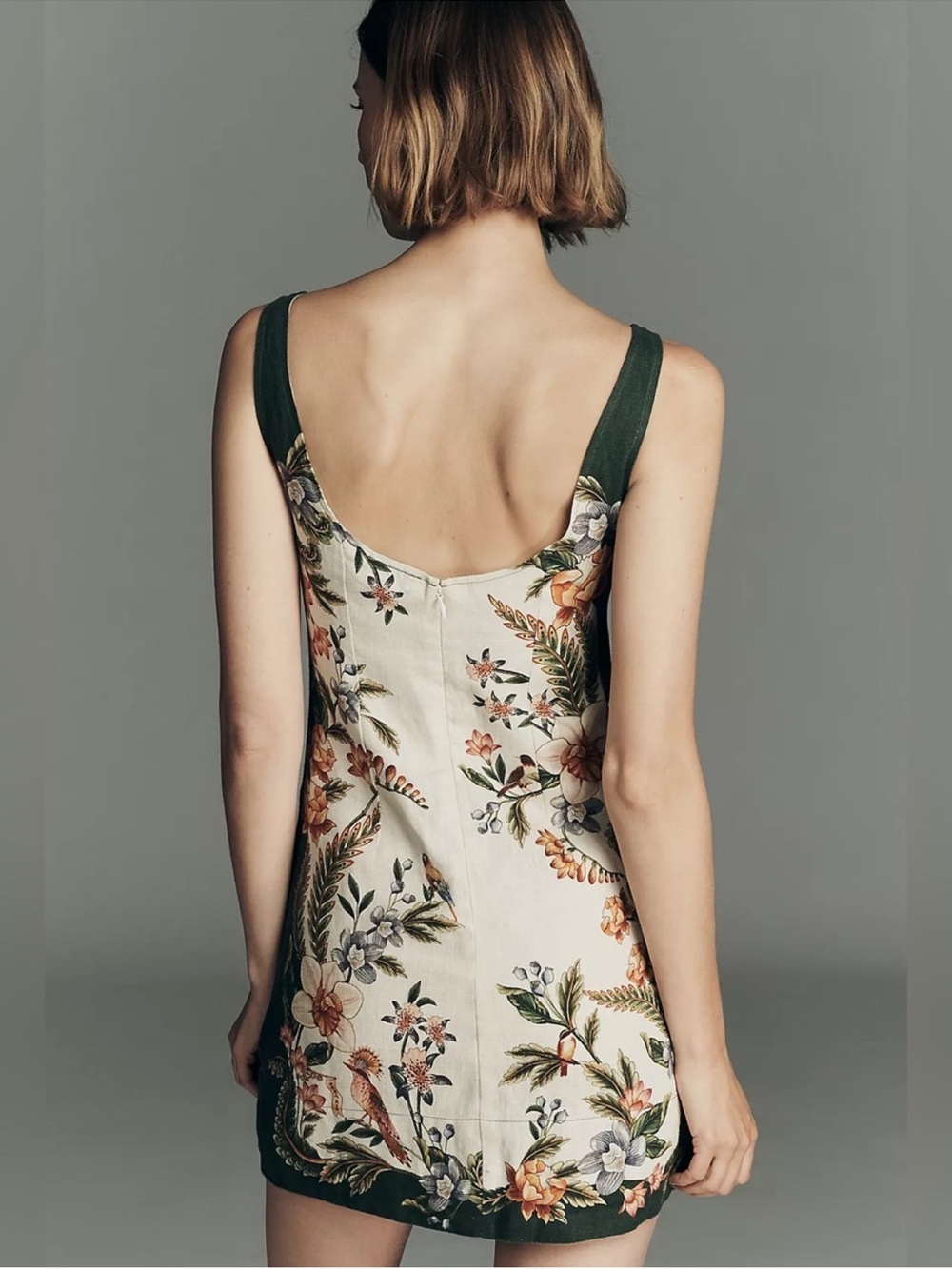 Farm Rio Nature Sand Linen Mini Dress - Picture 5 of 12
